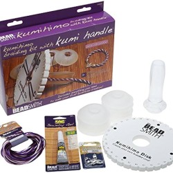 Kumihimo braiding kit with kumi handle -The BeadSmith Kumihimo braiding kit with kumi handle -The BeadSmith