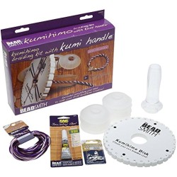 Kumihimo braiding kit with kumi handle -The BeadSmith Kumihimo braiding kit with kumi handle -The BeadSmith