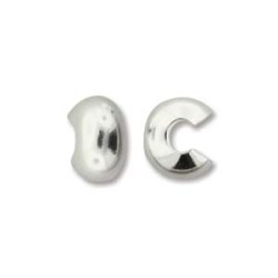 CRIMP COVER 4mm Silver Plated - 10pcs CRIMP COVER 4mm Silver Plated - 10pcs