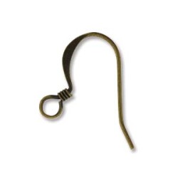 EARRING HOOKS ANTIQUE BRASS PLATE EARRING HOOKS ANTIQUE BRASS PLATE