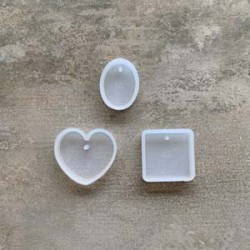 Silicone Mold Set - Square , Heart, Oval Silicone Mold Set - Square , Heart, Oval