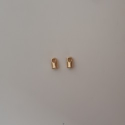Brass Terminal 3.5x5.5 mm Ø 3 mm Gold Colour Brass Terminal 3.5x5.5 mm Ø 3 mm Gold Colour