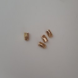 Brass Terminal 4x7 mm Ø 4 mm Gold Colour Brass Terminal 4x7 mm Ø 4 mm Gold Colour