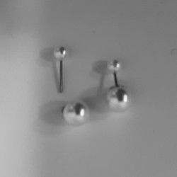 ENDCAP FOR BROOCH PIN- PEARL/SILVER CORE 10 mm ENDCAP FOR BROOCH PIN- PEARL/SILVER CORE 10 mm