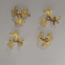 Bead Cap 12mm  Gold Colour 10 pcs. Bead Cap 12mm  Gold Colour 10 pcs.