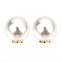 ENDCAP FOR BROOCH PIN- PEARL/GOLD CORE 14 mm ENDCAP FOR BROOCH PIN- PEARL/GOLD CORE 14 mm