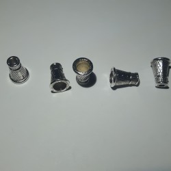 Zamak Conic Cap 6X9 mm Silver Zamak Conic Cap 6X9 mm Silver