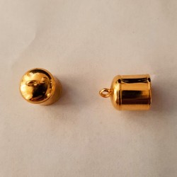 End Cup Terminal 13x18mm  (Ø 10  mm) Gold Plated End Cup Terminal 13x18mm  (Ø 10  mm) Gold Plated