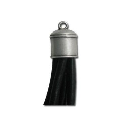 End Cup Terminal 13x18mm  (Ø 10  mm) Silver Antique End Cup Terminal 13x18mm  (Ø 10  mm) Silver Antique