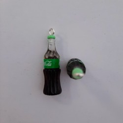 Coke Bottle Pendant 3D Green Coke Bottle Pendant 3D Green