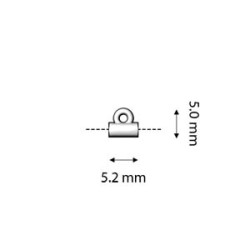 SOROS TILA BEAD ENDING 5.2X5 mm GOLD PLATED SOROS TILA BEAD ENDING 5.2X5 mm GOLD PLATED