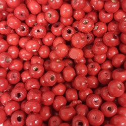 WOODEN ROUND BEAD RED 6 mm WOODEN ROUND BEAD RED 6 mm