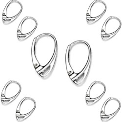 EARRING HOOK Lever Back Clips II - Rhodium Plated EARRING HOOK Lever Back Clips II - Rhodium Plated