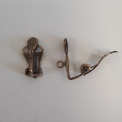 Ear clips Brass Antique Ear clips Brass Antique