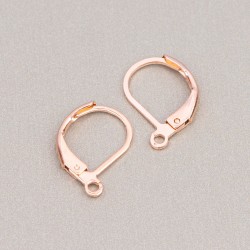 EARRING HOOK Lever Back Clips - Stainless Steel Rose Gold Colour EARRING HOOK Lever Back Clips - Stainless Steel Rose Gold Colour