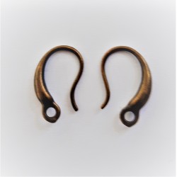 EARRING HOOKS Brass Antique Colour EARRING HOOKS Brass Antique Colour