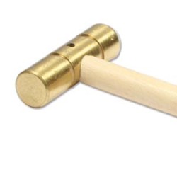 HAMMER BRASS 1/2 ROUND 1/2 FLAT- WOOD HANDLE HAMMER BRASS 1/2 ROUND 1/2 FLAT- WOOD HANDLE
