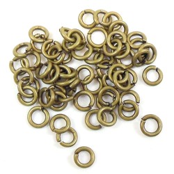 JUMP RINGS Brass Antique 1X5mm  JUMP RINGS Brass Antique 1X5mm