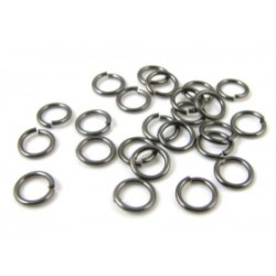 JUMP RINGS Gun Metal Colour 1,2mm X 7mm  JUMP RINGS Gun Metal Colour 1,2mm X 7mm