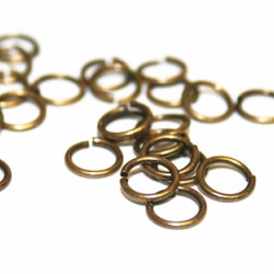 JUMP RINGS Brass Antique 0.8X5mm  JUMP RINGS Brass Antique 0.8X5mm