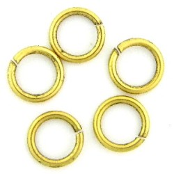 JUMP RINGS Gold colour 1.2X6mm  JUMP RINGS Gold colour 1.2X6mm