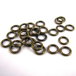JUMP RINGS Brass Antique Colour 1.2X7mm  JUMP RINGS Brass Antique Colour 1.2X7mm