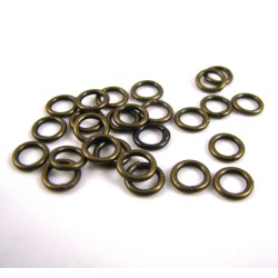 JUMP RINGS Brass Antique Colour 1.2X7mm  JUMP RINGS Brass Antique Colour 1.2X7mm