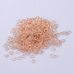 JUMP RINGS  Rose Gold Plated 0.6X4mm  JUMP RINGS  Rose Gold Plated 0.6X4mm
