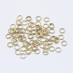 JUMP RINGS Stainless Steel Gold Colour 0,6Х4 mm  JUMP RINGS Stainless Steel Gold Colour 0,6Х4 mm