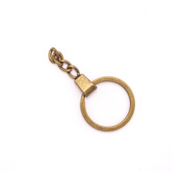 SPLIT RING 30 mm WITH CHAIN BRONZE ANTIQUE SPLIT RING 30 mm WITH CHAIN BRONZE ANTIQUE