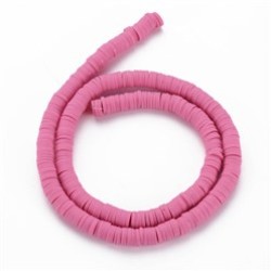 Polymer Clay Washer Heishi ~6 mm Lilac Polymer Clay Washer Heishi ~6 mm Lilac