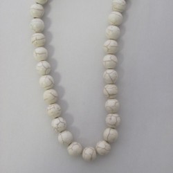 Howlite - ecru - 12mm Howlite - ecru - 12mm