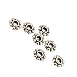 Zamak Washer 4 mm (Ø 1 mm) Silver Antique 50 pcs. Zamak Washer 4 mm (Ø 1 mm) Silver Antique 50 pcs.