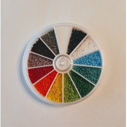 DELICA ROUND 11/0 (1,6mm) Set 12 Opaque Colours DELICA ROUND 11/0 (1,6mm) Set 12 Opaque Colours