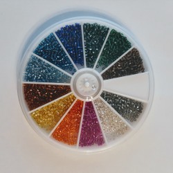 DELICA ROUND 11/0 (1,6mm) Set 12 Silverlined Colours DELICA ROUND 11/0 (1,6mm) Set 12 Silverlined Colours
