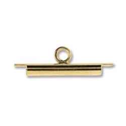 MIYUKI SLIDE TUBE 10 MM GOLD COLOUR MIYUKI SLIDE TUBE 10 MM GOLD COLOUR