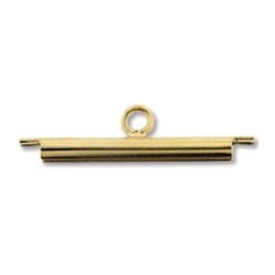 MIYUKI SLIDE TUBE 20 MM GOLD COLOUR MIYUKI SLIDE TUBE 20 MM GOLD COLOUR