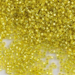 DELICA ROUND 11/0 (1,6mm), DB-145 Silver Lined Yellow DELICA ROUND 11/0 (1,6mm), DB-145 Silver Lined Yellow