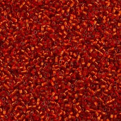 DELICA ROUND 11/0 (1,6mm), DB-43 Silver Lined Dark Orange DELICA ROUND 11/0 (1,6mm), DB-43 Silver Lined Dark Orange
