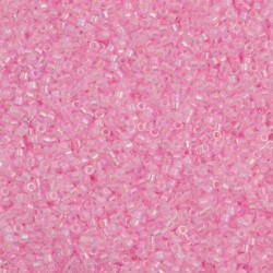 DELICA ROUND 11/0 (1,6mm), DB-55 Inside Dyed Color Pink AB DELICA ROUND 11/0 (1,6mm), DB-55 Inside Dyed Color Pink AB