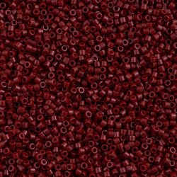 DELICA ROUND 11/0 (1,6mm), DB-654 Opaque Dark Red DELICA ROUND 11/0 (1,6mm), DB-654 Opaque Dark Red