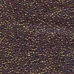 DELICA ROUND 11/0 (1,6mm), DB-23 Metallic Light Bronze Iris  AB  DELICA ROUND 11/0 (1,6mm), DB-23 Metallic Light Bronze Iris  AB
