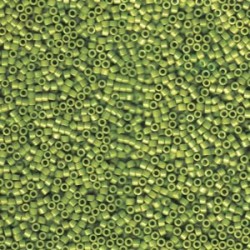 DELICA ROUND 11/0 (1,6mm), DB-1135 Opaque Avocado DELICA ROUND 11/0 (1,6mm), DB-1135 Opaque Avocado
