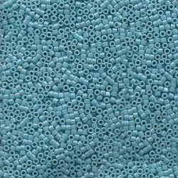 DELICA ROUND 11/0 (1,6mm), DB-217 Opaque Light Aqua Luster  DELICA ROUND 11/0 (1,6mm), DB-217 Opaque Light Aqua Luster