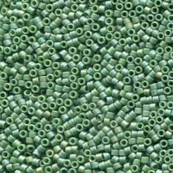 DELICA ROUND 11/0 (1,6mm), DB-2312 Matte Opaque AB Shamrock DELICA ROUND 11/0 (1,6mm), DB-2312 Matte Opaque AB Shamrock