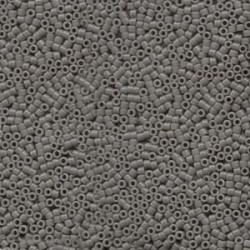 DELICA ROUND 11/0 (1,6mm), DB-761 Opaque Grey Matted DELICA ROUND 11/0 (1,6mm), DB-761 Opaque Grey Matted