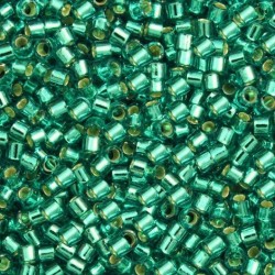 DELICA ROUND 11/0 (1,6mm), DB-1208 Silver Lined Caribbean Teal  DELICA ROUND 11/0 (1,6mm), DB-1208 Silver Lined Caribbean Teal