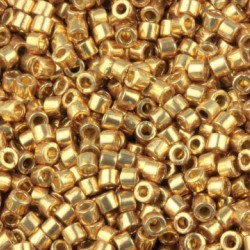 DELICA ROUND 11/0 (1,6mm), DB-1834 Duracoat Galvanized Champagne Gold DELICA ROUND 11/0 (1,6mm), DB-1834 Duracoat Galvanized Champagne Gold