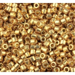 DELICA ROUND 11/0 (1,6mm), DB-1834 Duracoat Galvanized Champagne Gold DELICA ROUND 11/0 (1,6mm), DB-1834 Duracoat Galvanized Champagne Gold
