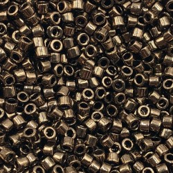 DELICA ROUND 11/0 (1,6mm), DB-22 Galvanized Bronze  DELICA ROUND 11/0 (1,6mm), DB-22 Galvanized Bronze